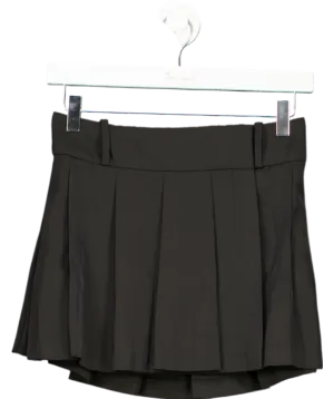 & Other Stories Black Pleated Mini Skirt UK 10
