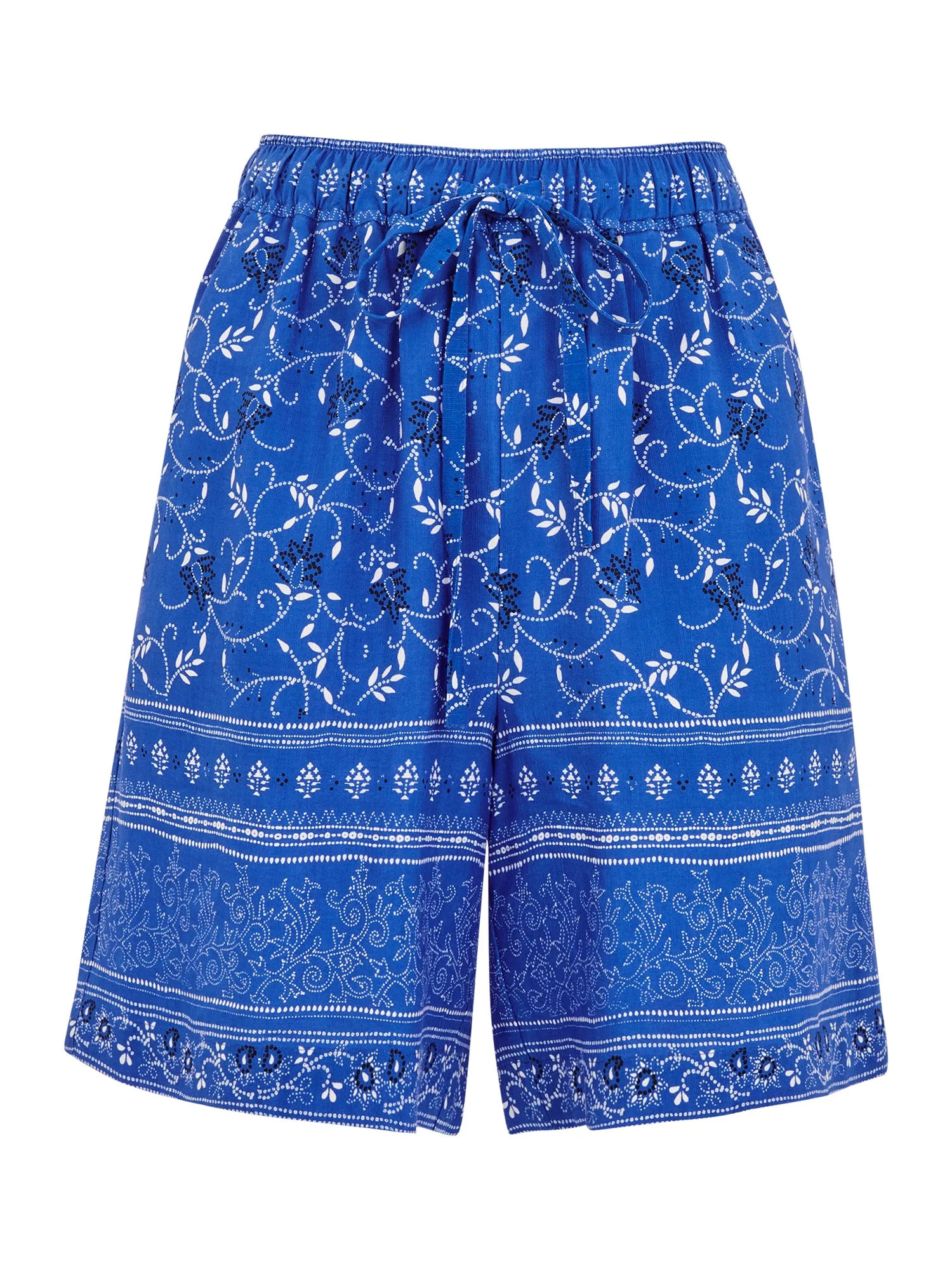 Bandana Floral Print Shorts