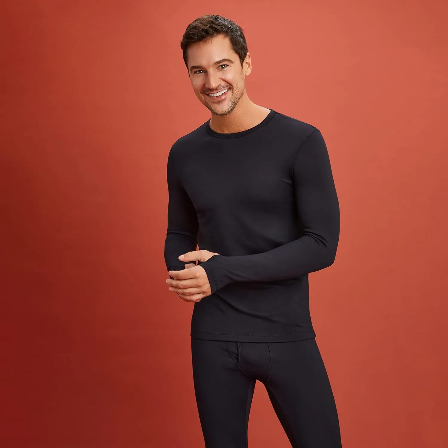 Cuddl Duds Thermal Underwear Shirt and Leggings Set for Men - Heavyweight Fleece Lined Long Johns - Winter Clothes Base Layer