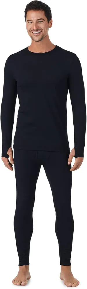 Cuddl Duds Thermal Underwear Shirt and Leggings Set for Men - Heavyweight Fleece Lined Long Johns - Winter Clothes Base Layer