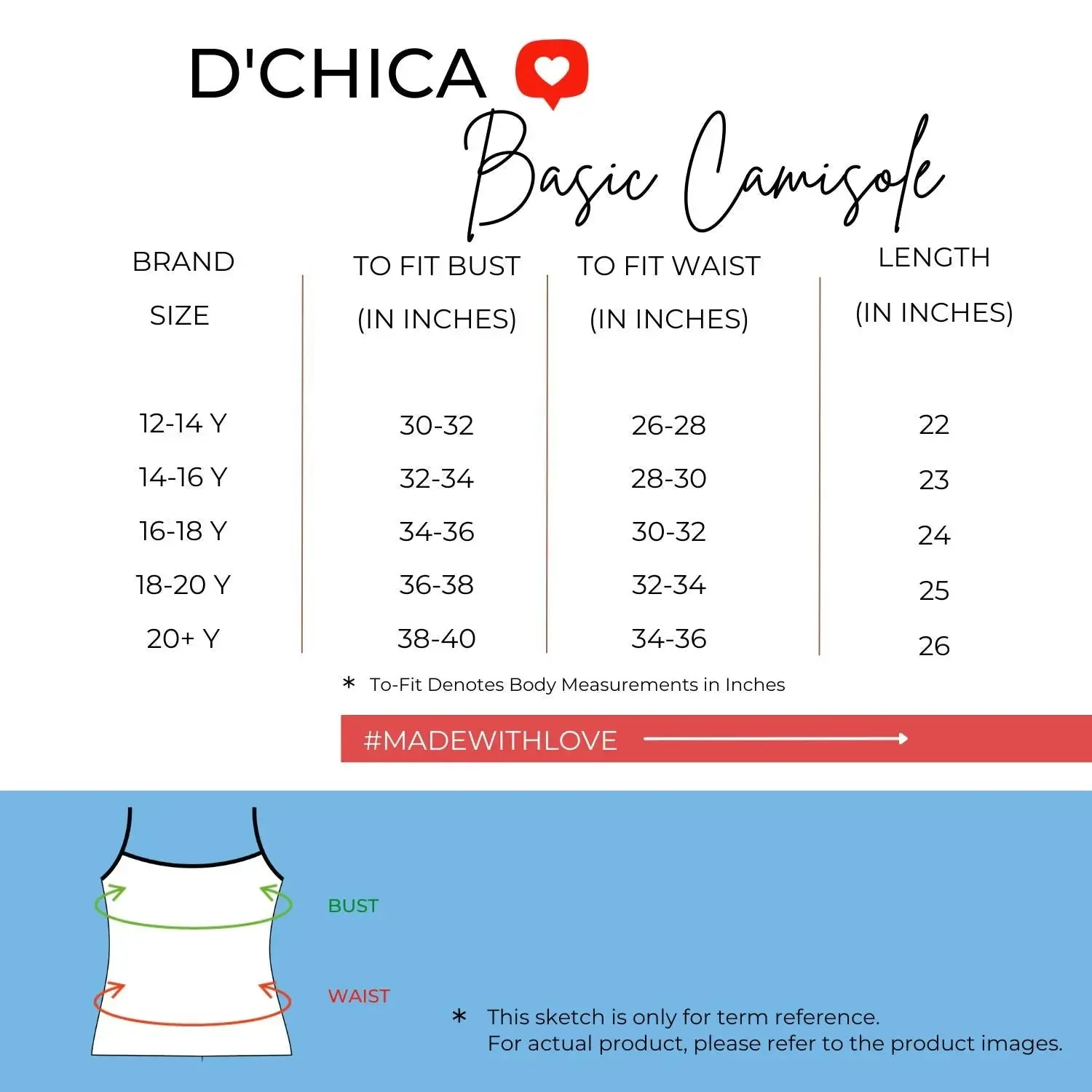 D'chica Black & Skin Basic Cotton Camisole for Girl Ð Pack of 2, Soft, Sleeveless, Lightweight, and Perfect for Everyday Wear
