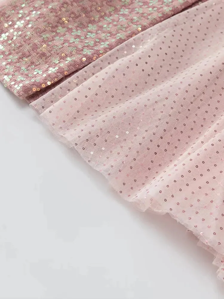 HEYFANCYSTYLE Pink Lace Majesty Tweed Coat