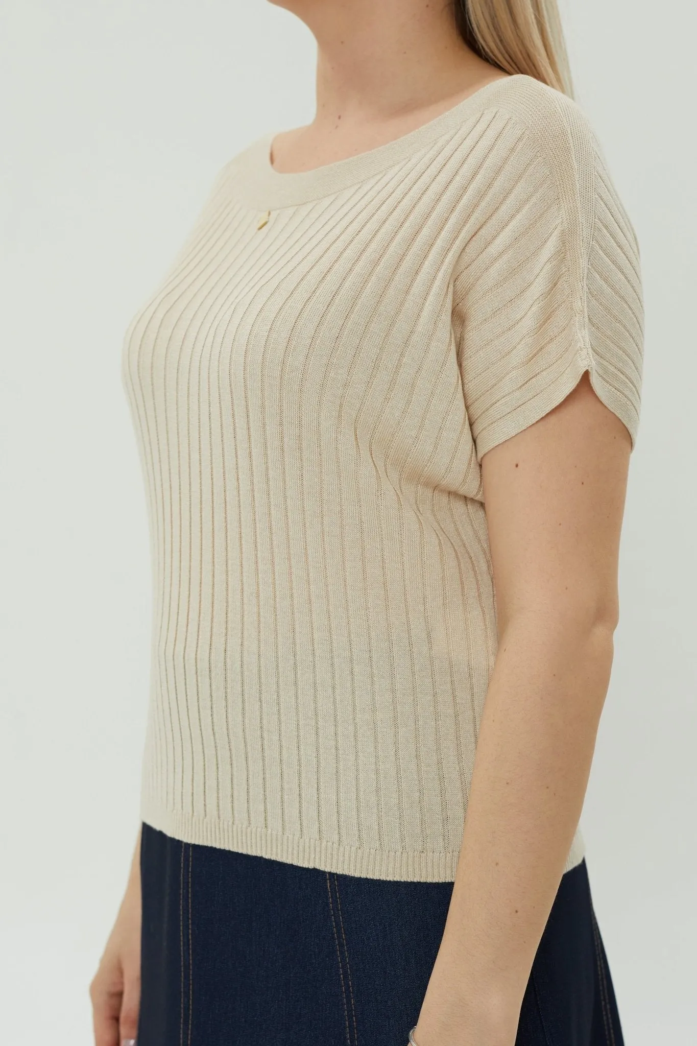 Mink Short Sleeve Sweater