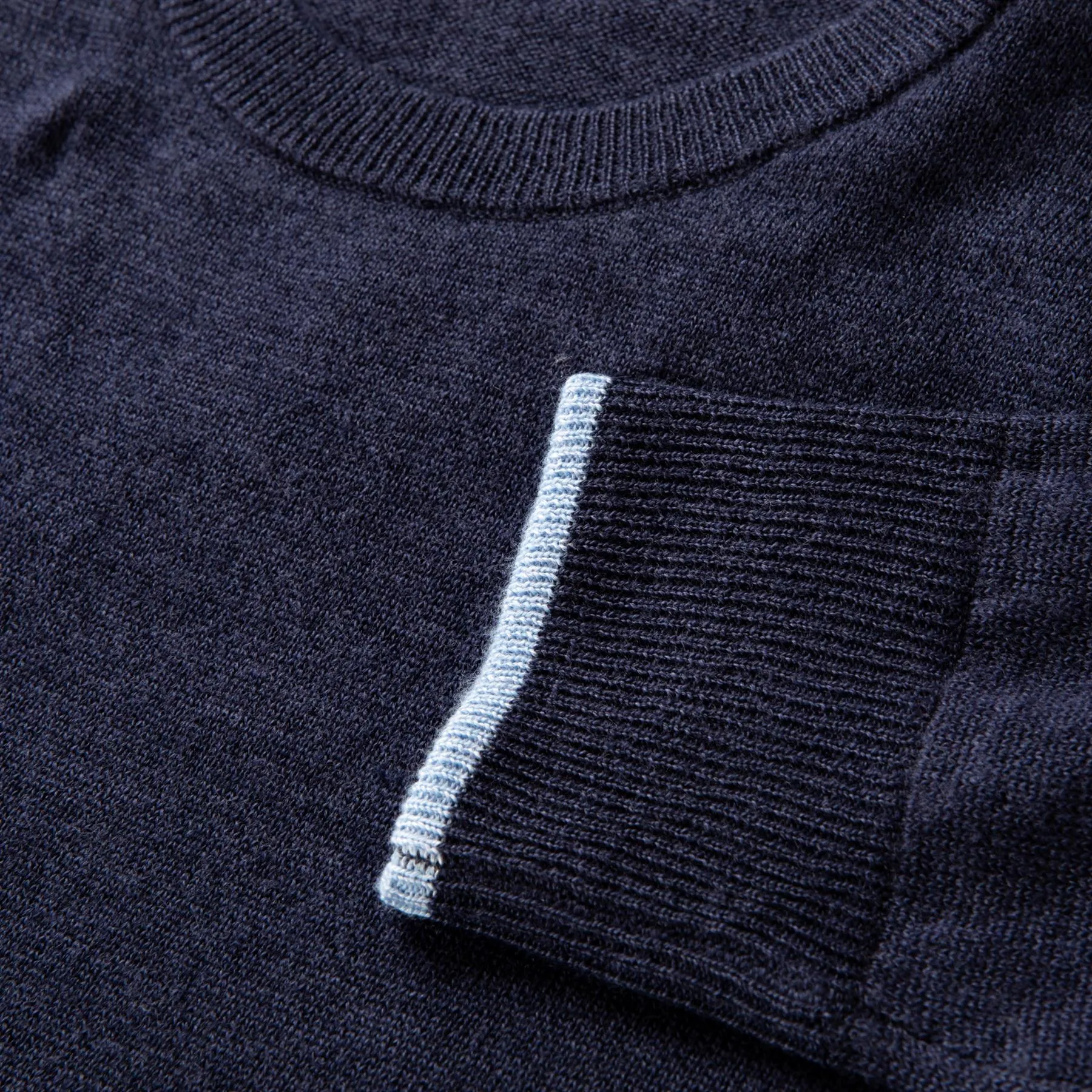 Napeague Crewneck Knit Maltese Blue - SU24