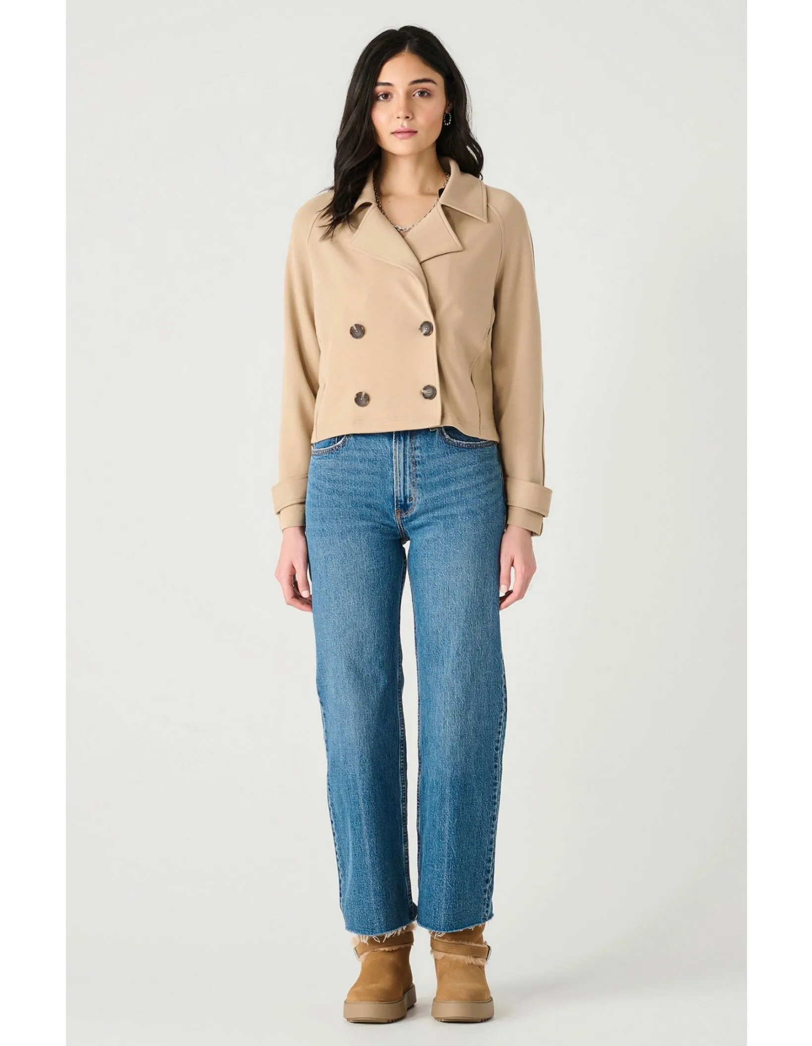 Short Knit Trench