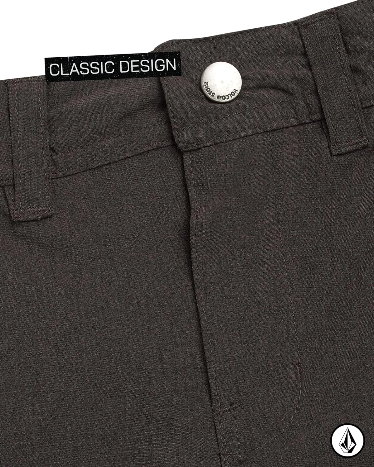 Volcom Boys' Twill Shorts - Stretch Fit Flat Front Chino Golf Uniform Shorts for Boys, Classic Pull-On Style with Belt Loops